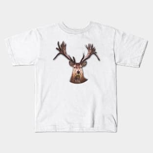 Majestic Reindeer Kids T-Shirt